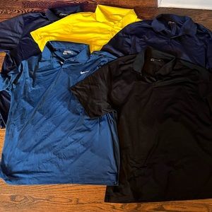 5 Nike Golf polos size XXL